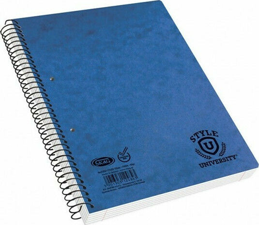 Skag Spiral Heft Geregelt B5 90 Blätter 3 Themen University Style 1Stück (Μiverse Farben)