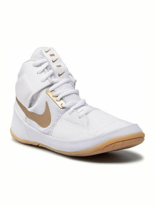 Nike Fury Обувки за бойни изкуства Борба Бели