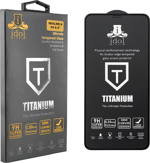 Idol 1991 Titanium 0.25mm Full Glue Full Face Tempered Glass (Realme 8 5G) 8298424