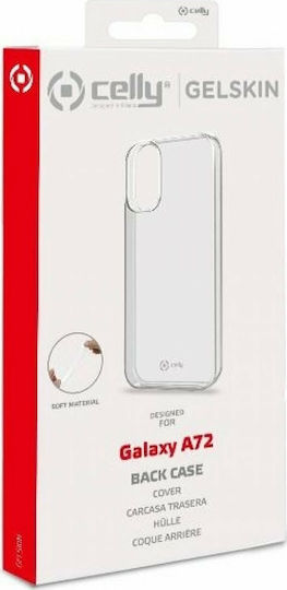 Celly Gelskin Back Cover Σιλικόνης Διάφανο (Galaxy A72)