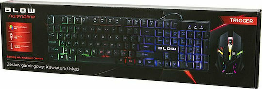 Blow Adrenaline Trigger Gaming-Tastaturen Mit RGB-Beleuchtung & Maus (Englisch US)