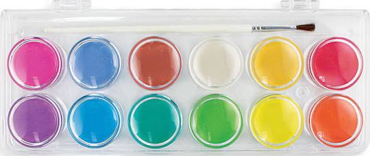 Ooly Chroma Blends Set of Watercolours Multicolored with Brush 12pcs