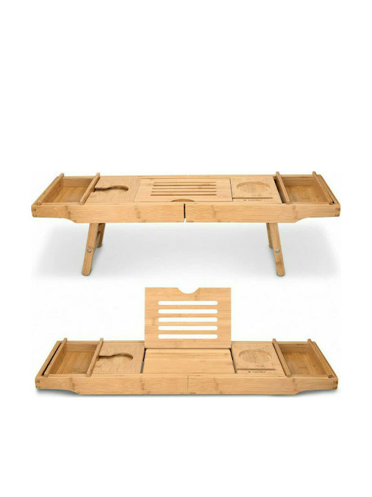 Navaris Bambus Dreptunghiular Tavă de Pat din Bamboo în Culoare Maro 47685.02 1buc