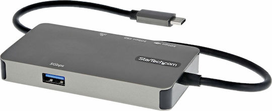 StarTech USB-C Docking Station με HDMI 4K PD Ethernet Γκρι (DKT30CHVPD2)