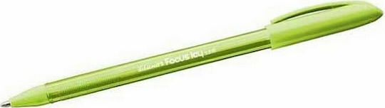 Luxor Focus Icy Pen Ballpoint 1mm with Green Ink Open