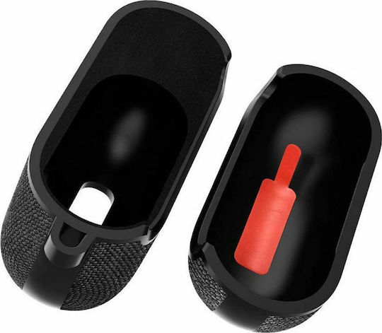 Spigen Urban Fit Θήκη Σιλικόνης με Γάντζο σε Μαύρο χρώμα για Apple AirPods 3