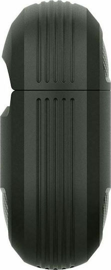 Spigen Rugged Armor Silicone Case with Keychain Military Green for Apple AirPods 3