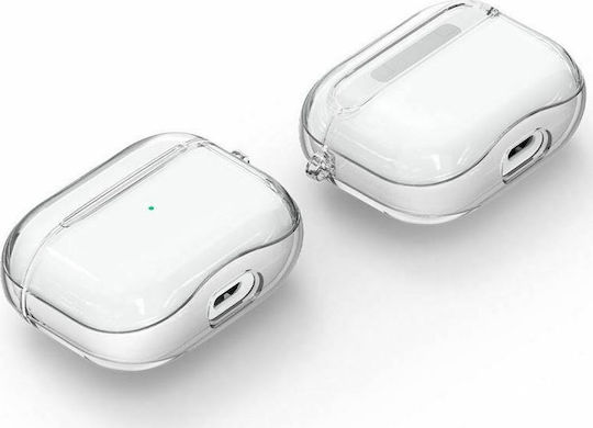 Spigen Ultra Hybrid Θήκη Σιλικόνης με Γάντζο Crystal Clear για Apple AirPods 3
