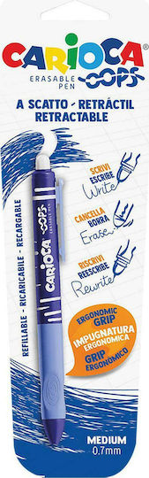 Carioca Oops Pen Ballpoint 0.7mm Blue with Blue Ink 12pcs