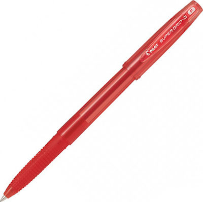 Pilot Στυλό Ballpoint 0.7mm με Κόκκινο Mελάνι Super Grip G Cap