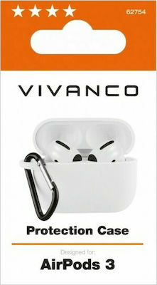 Vivanco Silicone Case with Keychain White for Apple AirPods 3