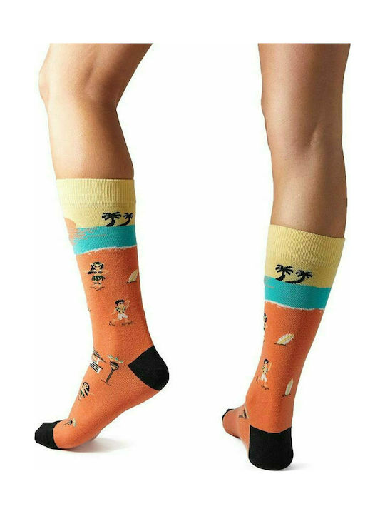 Besocks® BeHawaii organic cotton socks orange - 52421US000029-or