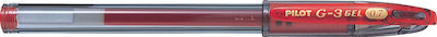 Pilot G-3 Pen Gel 0.7mm with Red Ink BL-G3-7R