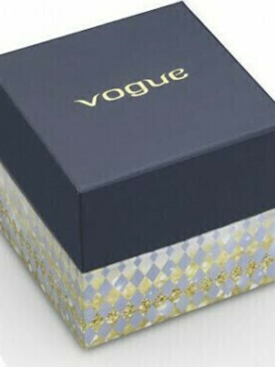 Vogue Cannes Γυναικείο Ρολόι 35mm Μπαταρίας με Ασημί Μεταλλικό Μπρασελέ