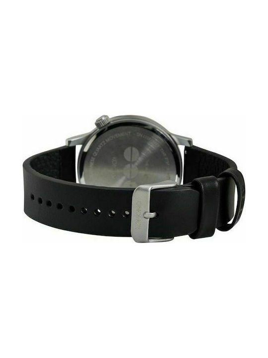 Komono Winston Дамски Часовник 41mm Кварцов с Черна Кожена Каишка