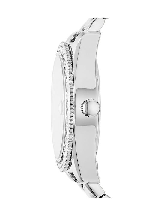 Fossil Donna Uhr mit Silber Metallarmband