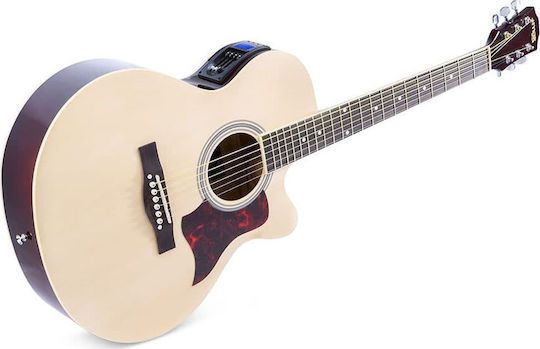 Max Semi-Acoustic Guitar Max Showkit Cutaway Natural