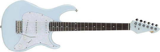 Peavey Raptor Custom Electric Guitar Stratocaster with SSS Pickup Configuration Columbia Blue