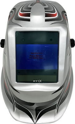 CET Τiger-601i Welding Helmet with 100x60mm Visual Field Silver