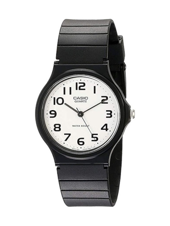 Casio Men's Watch 33.8mm Battery with Black Rubber Strap