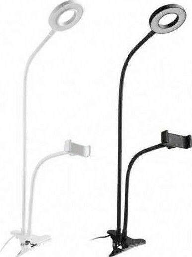 Ring Light 8cm 2500 - 4500K with Desktop Stand and Mobile Phone Holder