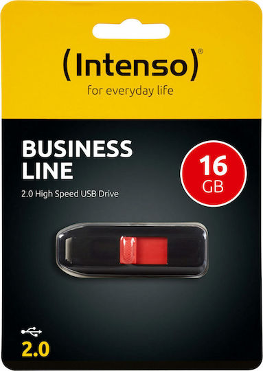 Intenso Business Line 16GB USB 2.0 Stick Μαύρο
