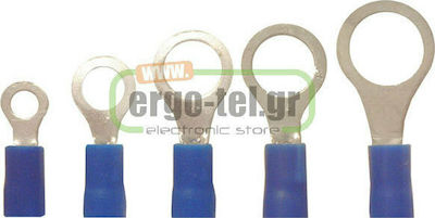 Adeleq Insulated Ring Terminal 2.5mm² Φ5mm Blue 100pcs 12-504255