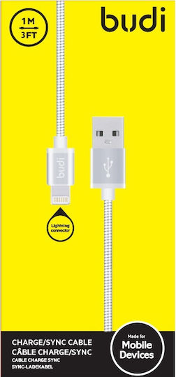 Budi USB-A zu Lightning Kabel Schwarz 1m (M8J191L-BLK)
