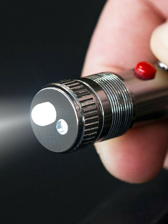 True Utility Ключодържател LaserLite Металик С LED Сребрист