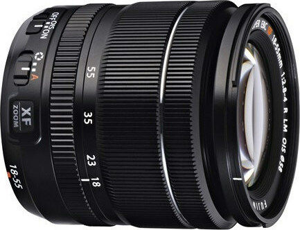 Fujifilm Crop Camera Lens Fujinon XF18-55mm F2.8-4 R LM OIS Standard Zoom for Fujifilm X Mount Black