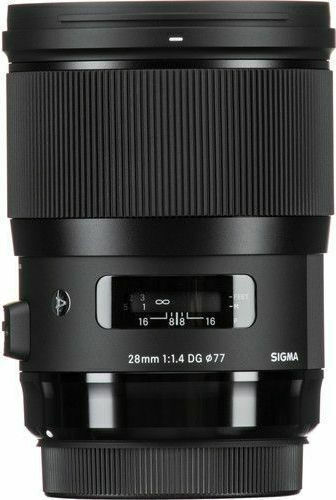 Sigma Full Frame Camera Lens 28mm f/1.4 DG AF HSM ART Wide Angle for Nikon F Mount Black