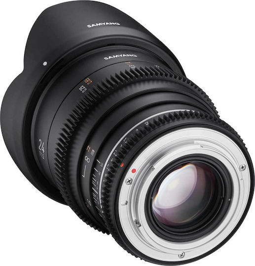 Samyang Cadru complet Obiectiv Foto 24mm T1.5 VDSLR MK2 Cine Fix pentru Montura Fujifilm X Black