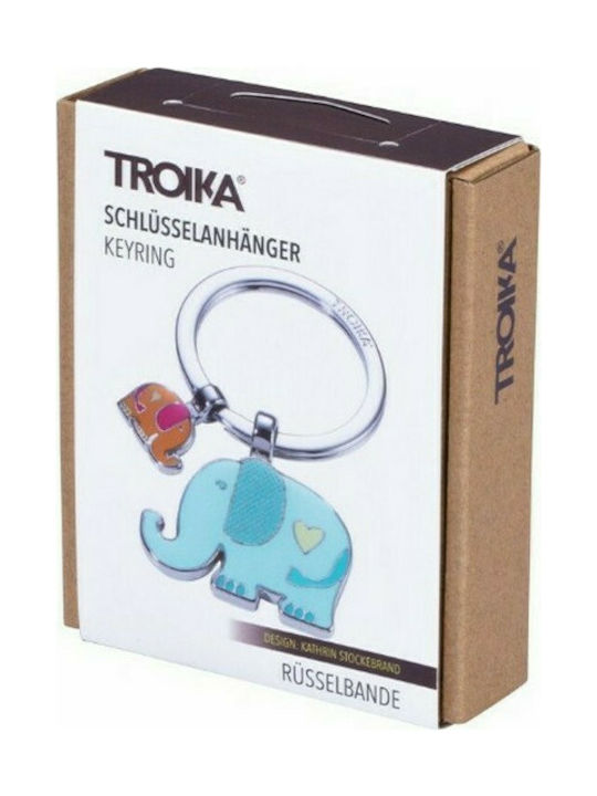 Troika Keychain Metallic Gray