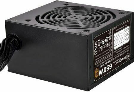 Silverstone Essential ET650-B v1.4 650W Black Computer Power Supply Full Wired 80 Plus Bronze