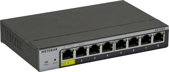 NetGear GS108TV3 Verwaltet L2 Switch mit 8 Ports Gigabit (1Gbps) Ethernet