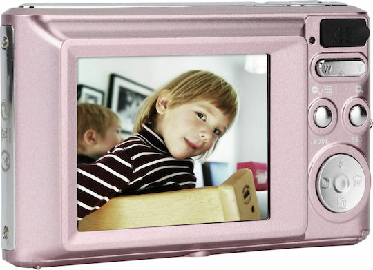 AgfaPhoto DC5200 Compact Φωτογραφική Μηχανή 21MP Οπτικού Ζουμ 8x Ροζ
