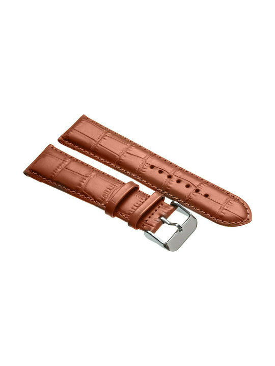 Tzevelion ART521 Leather Strap Tabac Brown 20mm