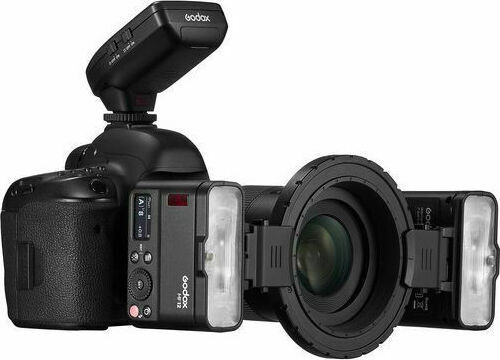 Godox MF12 Makro-Ring 2-Licht Kit TTL Blitz Makro-Ring Kit für Sony, Panasonic, Olympus, Nikon, Canon, Universal Kameras