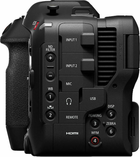 Canon Βιντεοκάμερα EOS C70 RF Body 4K DCI @ 120fps Αισθητήρας CMOS Αποθήκευση σε Κάρτα Μνήμης με Οθόνη Αφής 3.5" και HDMI