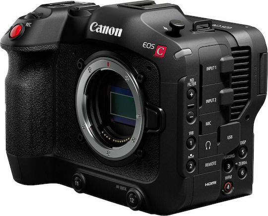Canon Βιντεοκάμερα EOS C70 RF Body 4K DCI @ 120fps Αισθητήρας CMOS Αποθήκευση σε Κάρτα Μνήμης με Οθόνη Αφής 3.5" και HDMI