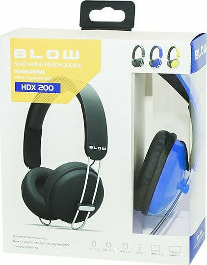 Blow HDX200 Wireless / Wired On Ear Headphones Blue