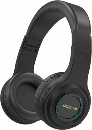 Moxom MX-WL15 Bluetooth Wireless On Ear Headphones with 9 hours of Operation Black