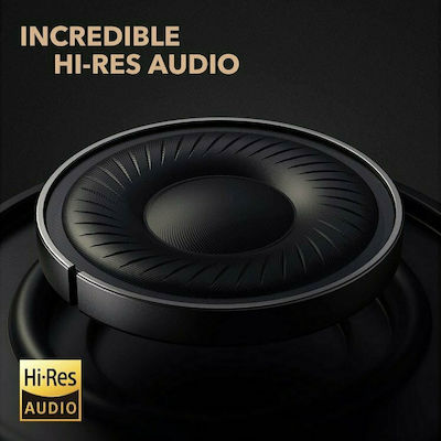 Soundcore by Anker Life Q30 Hybrid Ασύρματα/Ενσύρματα Over Ear Ακουστικά με 40 ώρες Λειτουργίας Μαύρα