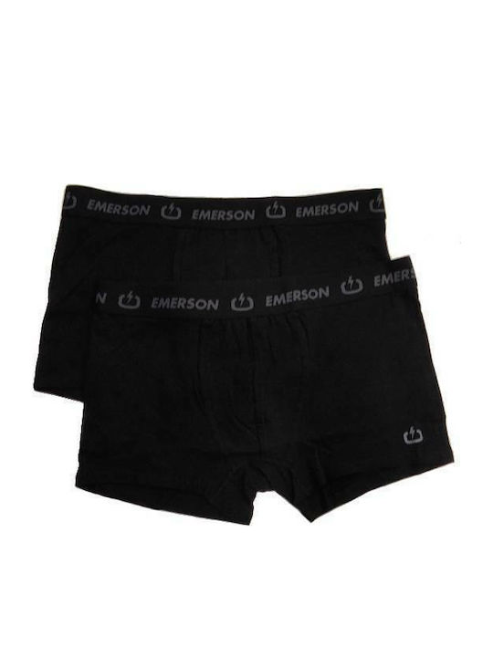 Herren Boxershorts Schwarz 2Packung
