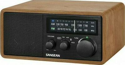 Sangean WR-11 BTplus Tabletop Radio with Bluetooth Brown