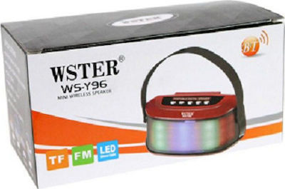 WS-Y96 Portable Radio with Bluetooth and USB Red