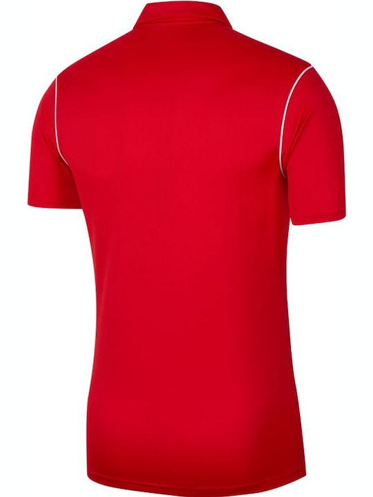 Nike Ανδρική Μπλούζα Dri-Fit Polo Κοντομάνικη Κόκκινη