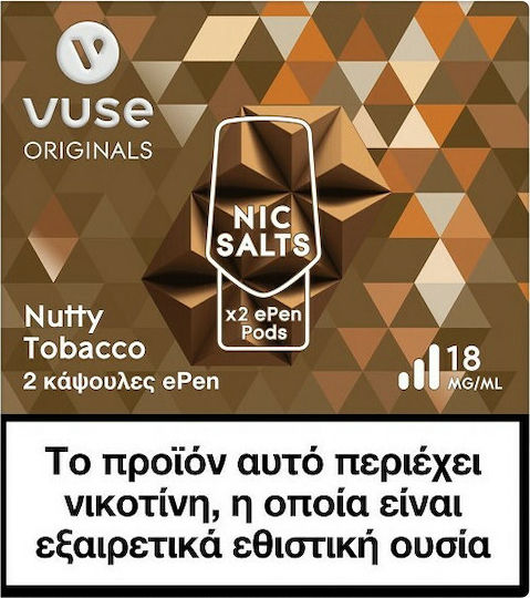 Vuse ePen 2 Vorgefüllte Pod Ersatzteile 2 Stück Nutty Tobacco 2ml