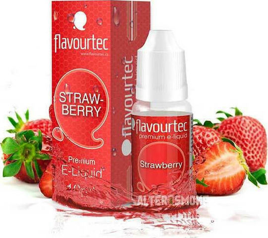 Flavourtec Fertige Nachfüllflüssigkeit Strawberry mit Fruchtig Geschmack 3mg 10ml