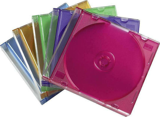 HAMA CD Box για 1 Δίσκο με Διάφανη Πρόσοψη σε Διάφορα Χρώματα 25τμχ